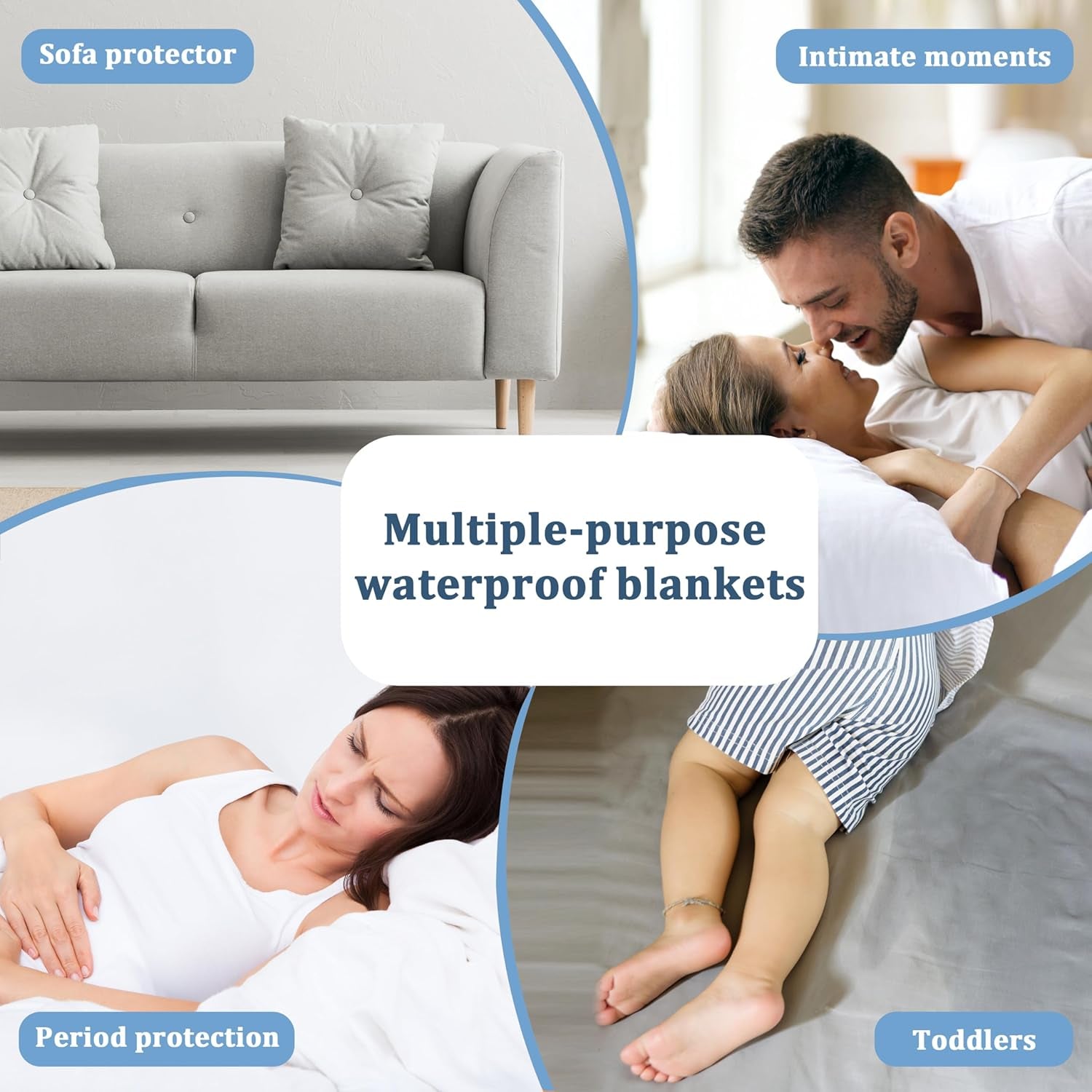 Waterproof Dog Blanket, Reversible Water Proof Pet Blanket for Couch, Bed & Sofa, Washable Couch Covers for Large Dogs - Protects Furniture from Fur, Dirt, and Accidents