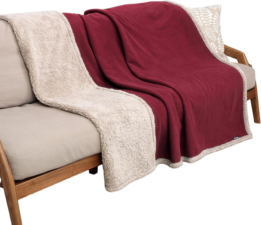 Waterproof Dog Blanket, Reversible Water Proof Pet Blanket for Couch, Bed & Sofa, Washable Couch Covers for Large Dogs - Protects Furniture from Fur, Dirt, and Accidents